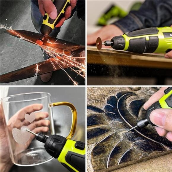 12V Cordless Rotary Tool，7-speed Rotary Tool Kit W/80+accessories-Flex Shaft - Picture 3 of 7